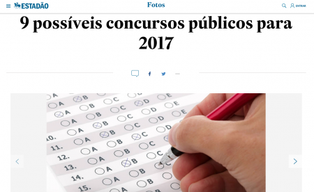 9 possíveis concursos públicos para 2017