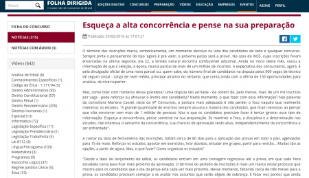 Esqueça a alta concorrência e pense na sua preparação