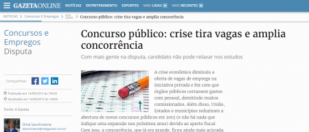 Concurso público: crise tira vagas e amplia concorrência