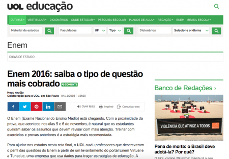 Enem 2016: saiba o tipo de questão mais cobrado