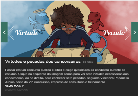 Virtudes e pecados dos concurseiros.
